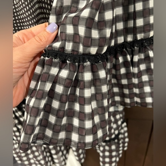 JONATHAN Simkhai feminine sheer bell sleeve lace trim Dress size small - Picture 6 of 13